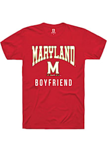 Summit Sportswear Maryland Terrapins Red Boyfriend Short Sleeve T Shirt
