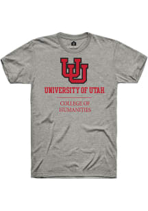 Rally Utah Utes Grey College of Humanities Short Sleeve T Shirt