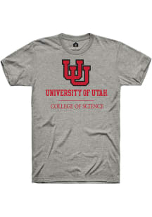 Rally Utah Utes Grey College of Science Short Sleeve T Shirt