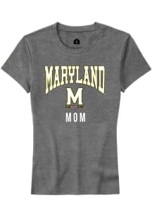 Maryland Terrapins Grey Rally Mom Short Sleeve T-Shirt