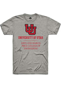 Rally Utah Utes Grey John and Marcia Price College of Engineering Short Sleeve T Shirt