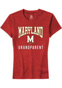 Maryland Terrapins Red Summit Sportswear Grandparent Short Sleeve T-Shirt