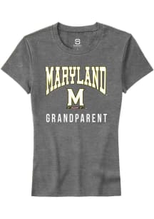 Maryland Terrapins Grey Summit Sportswear Grandparent Short Sleeve T-Shirt