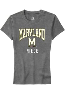 Maryland Terrapins Grey Summit Sportswear Niece Short Sleeve T-Shirt