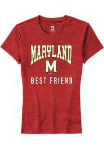 Maryland Terrapins Red Summit Sportswear Best Friend Short Sleeve T-Shirt