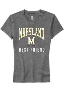 Maryland Terrapins Grey Summit Sportswear Best Friend Short Sleeve T-Shirt