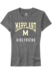 Maryland Terrapins Grey Summit Sportswear Girlfriend Short Sleeve T-Shirt