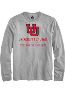 Rally Utah Utes Grey College of Fine Arts Long Sleeve T Shirt