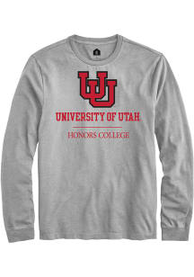 Rally Utah Utes Grey Honors College Long Sleeve T Shirt