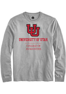 Rally Utah Utes Grey College of Humanities Long Sleeve T Shirt