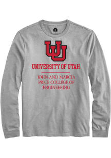 Rally Utah Utes Grey John and Marcia Price College of Engineering Long Sleeve T Shirt