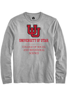 Rally Utah Utes Grey College of Social and Behavioral Science Long Sleeve T Shirt
