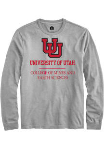 Rally Utah Utes Grey College of Mines and Earth Sciences Long Sleeve T Shirt