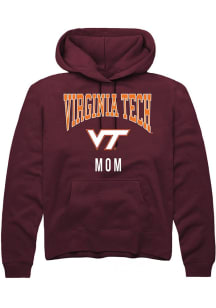 Rally Virginia Tech Hokies Mens Maroon Mom Long Sleeve Hoodie