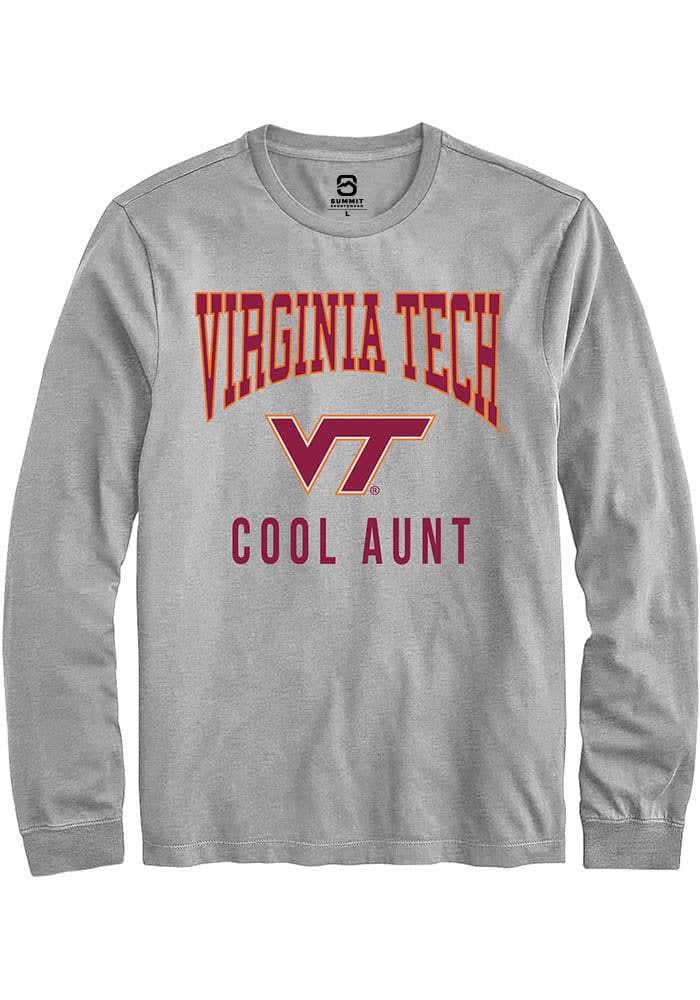 【IONSEOUL】 Virginia Fleece Long Sleeve T-Shirt 4JH579 Summit Sportswear Virginia Tech Hokies Cool Aunt Long Sleeve