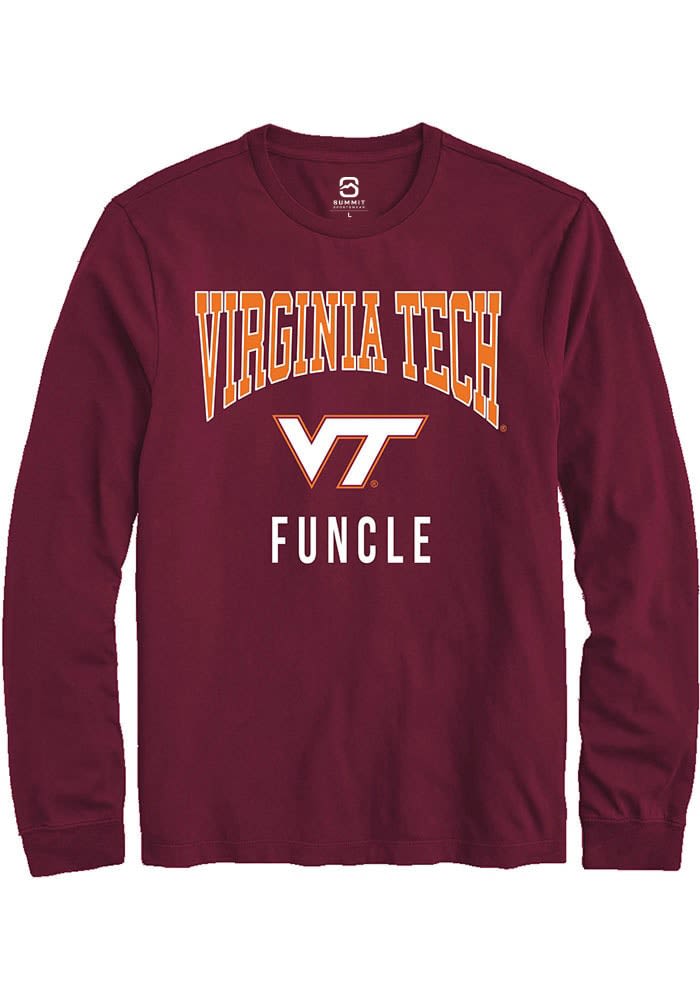 【IONSEOUL】 Virginia Fleece Long Sleeve T-Shirt 4JH579 Virginia Tech Youth Cumulus Long-Sleeved Raglan T-Shirt