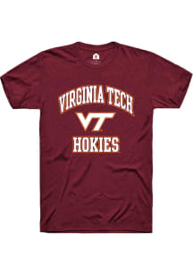 Rally Virginia Tech Hokies Maroon No 1 Primary Short Sleeve T Shirt