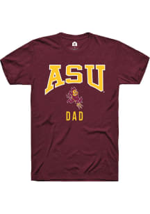 Rally Arizona State Sun Devils Maroon Dad Short Sleeve T Shirt