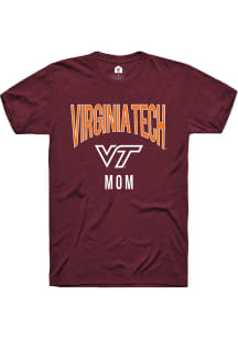 Rally Virginia Tech Hokies Maroon Mom Swirl Short Sleeve T Shirt