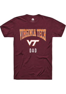 Rally Virginia Tech Hokies Maroon Dad Short Sleeve T Shirt