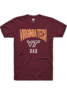Rally Virginia Tech Hokies Maroon Dad Swirl Short Sleeve T Shirt