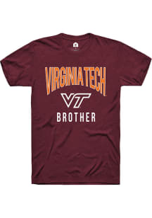 Rally Virginia Tech Hokies Maroon Brother Swirl Short Sleeve T Shirt