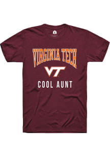 Rally Virginia Tech Hokies Maroon Cool Aunt Short Sleeve T Shirt