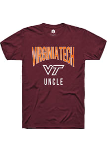 Rally Virginia Tech Hokies Maroon Uncle Swirl Short Sleeve T Shirt