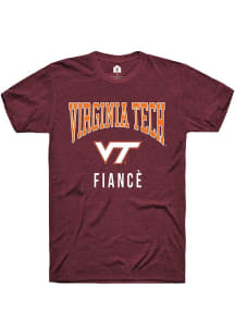 Rally Virginia Tech Hokies Maroon Fianc√© Short Sleeve T Shirt