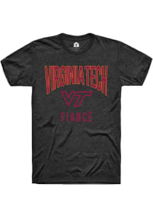Rally Virginia Tech Hokies Charcoal Fianc√© Swirl Short Sleeve T Shirt