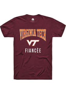 Rally Virginia Tech Hokies Maroon Fianc√©e Short Sleeve T Shirt