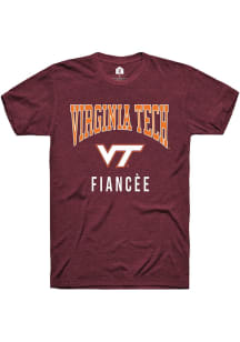 Rally Virginia Tech Hokies Maroon Fianc√©e Short Sleeve T Shirt