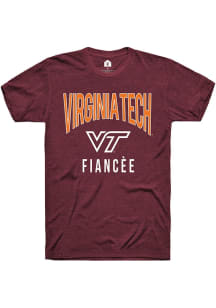 Rally Virginia Tech Hokies Maroon Fianc√©e Swirl Short Sleeve T Shirt