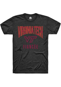Rally Virginia Tech Hokies Charcoal Fianc√©e Swirl Short Sleeve T Shirt
