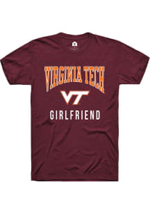 Rally Virginia Tech Hokies Maroon Girlfriend Short Sleeve T Shirt