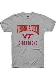 Rally Virginia Tech Hokies Grey Girlfriend Short Sleeve T Shirt