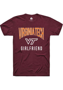 Rally Virginia Tech Hokies Maroon Girlfriend Swirl Short Sleeve T Shirt