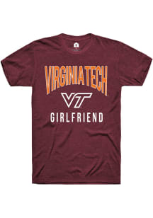 Rally Virginia Tech Hokies Maroon Girlfriend Swirl Short Sleeve T Shirt