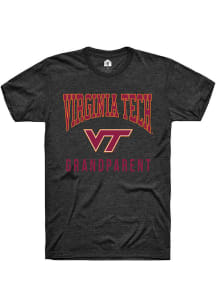 Rally Virginia Tech Hokies Charcoal Grandparent Short Sleeve T Shirt
