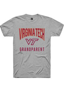 Rally Virginia Tech Hokies Grey Grandparent Swirl Short Sleeve T Shirt