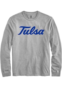 Summit Sportswear Tulsa Golden Hurricane Grey Alt Logo Long Sleeve T Shirt