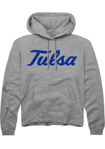 Summit Sportswear Tulsa Golden Hurricane Mens Grey Alt Logo Long Sleeve Hoodie