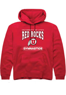 Rally Utah Utes Youth Red Gymnastics Long Sleeve Hoodie