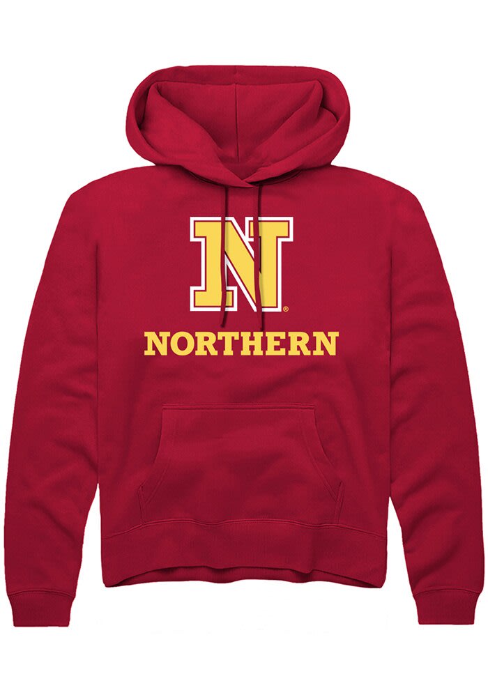 Rally Northern State Wolves Mens Alt Logo Hoodie - CARDINALRED