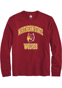 Rally Northern State Wolves Cardinal No 1 Primary Long Sleeve T Shirt