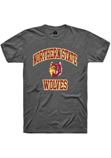 Rally Northern State Wolves Grey No 1 Neutral Short Sleeve T Shirt