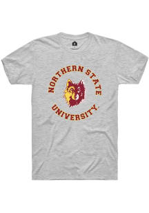 Rally Northern State Wolves Ash Circle Short Sleeve T Shirt