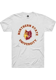 Rally Northern State Wolves White Circle Short Sleeve T Shirt