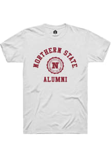 Rally Northern State Wolves White Alumni Arch Short Sleeve T Shirt