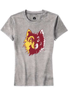 Rally Northern State Wolves Womens Grey Primary Short Sleeve T-Shirt